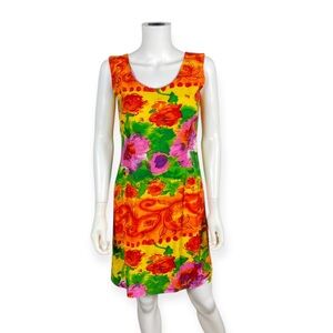 Jams World Vintage Hawaiian Floral Sheath Dress